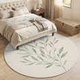 thumbnail image 4 of Small Round Rug 3Ft, Country Leaves Non-Slip Washable Circle Rugs Carpet, Vintage Farmhouse Botanical Rustic Indoor Outdoor Rug Floor Mats Throw Runner for Bedroom Living Room Bathroom, 4 of 8