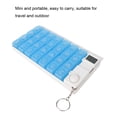 thumbnail image 4 of Pills Organizer 28 Grids Weekly Portable Medicine Tablet Pills Candy Storage Box Organizer Case With RemiderBlue, 4 of 8