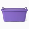thumbnail image 3 of Life Story Bac de Rangement Empilable de 55 Qt, Contenant à Couvercle Léger, Violet, Lot de 6, 3 of 8
