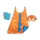 thumbnail image 5 of Disfraz de dinosaurio Macarena Capa guantes Disfraces para Niñas Fiesta Actuaciones en Festival de disfraces naranja azul claro Disfraz de Halloween, 5 of 8