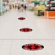 thumbnail image 3 of 5 piezas de seguridad Social pegatinas de suelo de alejamiento para líneas de Estilo2, 3 of 9
