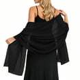 thumbnail image 5 of Women Sheer Chiffon Shawl Wrap Lightweight Scarf Elegant Evening Cover Up Soft Breathable Long Scarf for Dress Formal Party Wedding Beach Sunscreen Wrap Fashion Accessory Gift Idea, 5 of 8