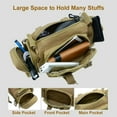 thumbnail image 6 of Outdoor Bike Handlebar Bag Waterproof Waist Pack for Cycling Fishing Multifunctional Duffel Bags Khaki, 6 of 10