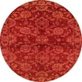thumbnail image 1 of Ahgly Company Indoor Round Abstract Red Abstract Area Rugs, 6' Round, 1 of 6