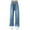 Blue, variant on LIIPEE Girls Boys Jeans Pants Summer Casual Stretch Elastic Empire Waist Baggy Straight Wide Leg Pants With Pockets Stylish Stage Pants,Blue,5-6 Years