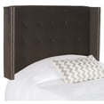 thumbnail image 4 of SAFAVIEH Keegan Winged Tufted Headboard with Nail Heads, Twin, Chocolate, 4 of 4