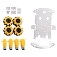 thumbnail image 5 of Smart Robot Car Kit Four-Wheel Smart Mecanum Wheel Single-Layer Aluminum Alloy Car Chassis DIY Assembly Kit,1 set of Assembled Electronic Auto Parts,Yellow, 5 of 8