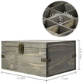 thumbnail image 4 of Caja de almacenamiento para botellas de aceites esenciales MyGift, madera gris vintage, 4 of 7