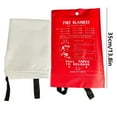 thumbnail image 3 of Fire Escape Blanket, Ongmies Emergency Fire Blanket Fire Suppression Blanket for Kitchen 40” X 40” Fire Blanket for Home Fiberglass Fire Blanket, Red*4, 3 of 3
