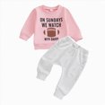 thumbnail image 3 of Xudanell Boy Clothes Winter Baby Boy Outfits Embroidered Sweatshirt Pants Warm Set with Rugby Printed, 3 of 4