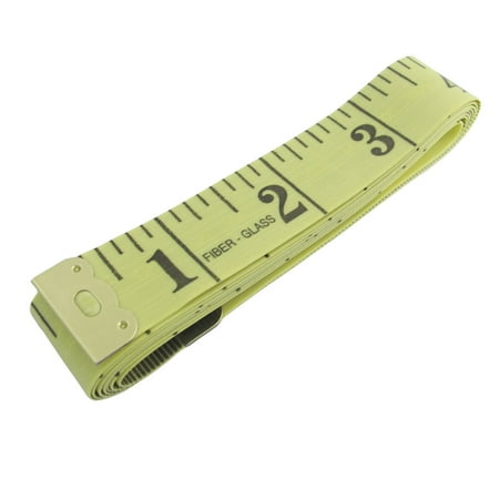 

Unique Bargains Yellow 60 Double Side Soft Plastic Tape Measure Sewing Rulers