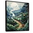 thumbnail image 2 of Designart "The Opulent Tranquility Of A Train Journey" Factories Floater Framed Wall Decor, 2 of 5