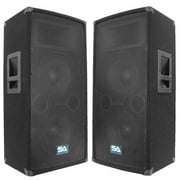 Seismic Audio Pair Dual 10" PA DJ Speakers 600 Watts ~Pro Audio Band - SA-100T