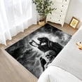 thumbnail image 3 of Gothic Rugs for Living Room - Grim Reaper Rug, 3x5 Rug, Spooky Skull Area Rug, Goth Crow Washable Non Slip Rugs, Horror Skeleton Carpet - Home Decor, Gothic Gifts for Teens, 3 of 7