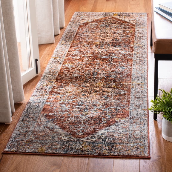 Safavieh Limitee Abigail Medallion Runner Rug, Beige/Rust, 2'3" x 7'