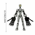 thumbnail image 2 of T13 Action Figure Assembly Completed, 7 Inch 3D Printed Multi-Jointed, Titan 13 Action Figures, for Collectors Desktop Decorations T13 Movability 3D Printed Toys, 2 of 5