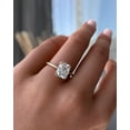 thumbnail image 2 of 3.00Ct Elongated Cushion Cut Lab-Grown Diamond Solitaire Engagement Ring, 14K Yellow Gold, 2 of 7