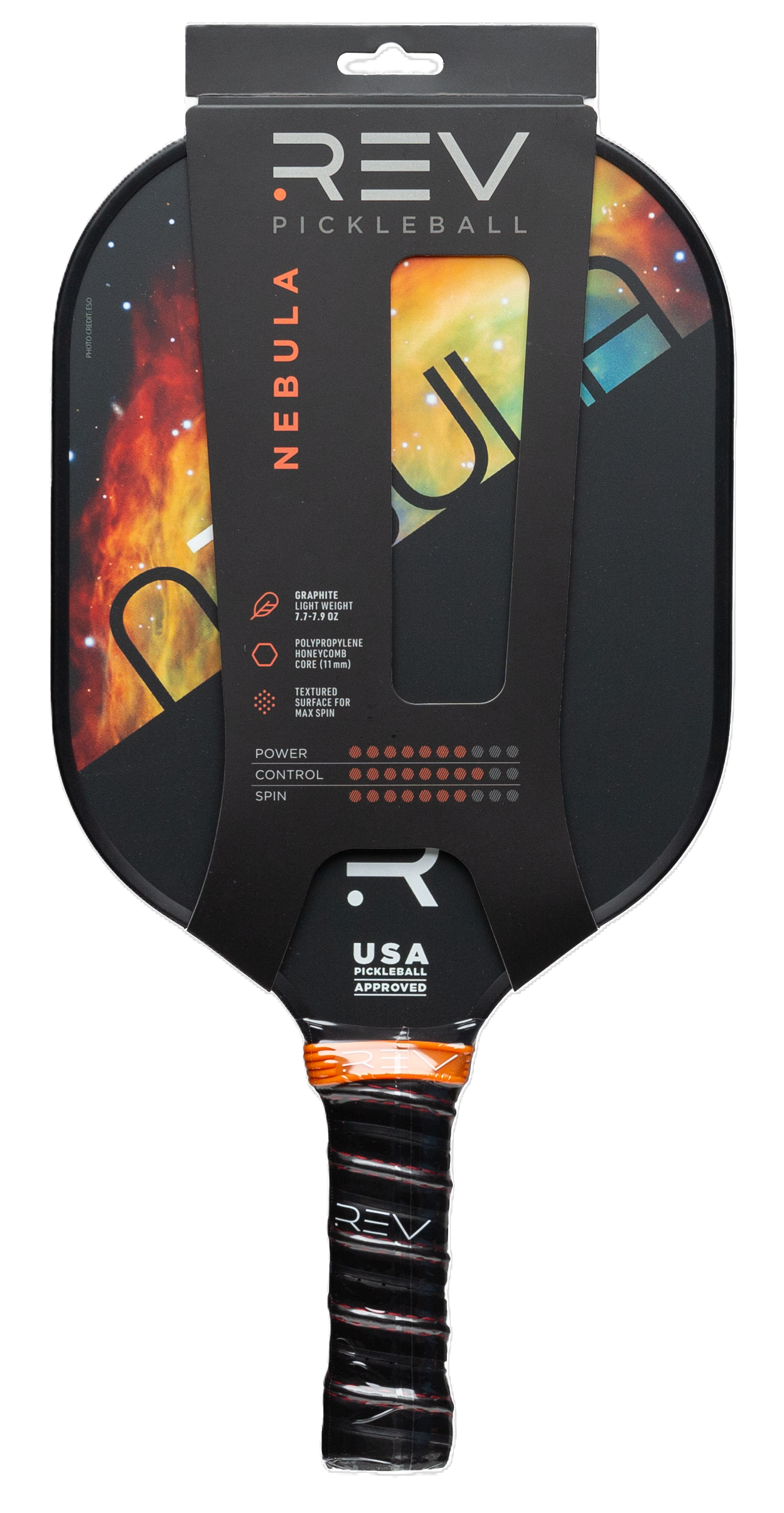 REV Nebula Pickleball Paddle, Graphite, 7.5oz photo 2