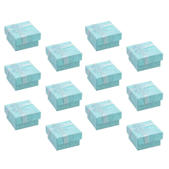 Hytrove 12Pcs Small Jewelry Boxes Color for Women present Container 4.0x4.0x1.0in