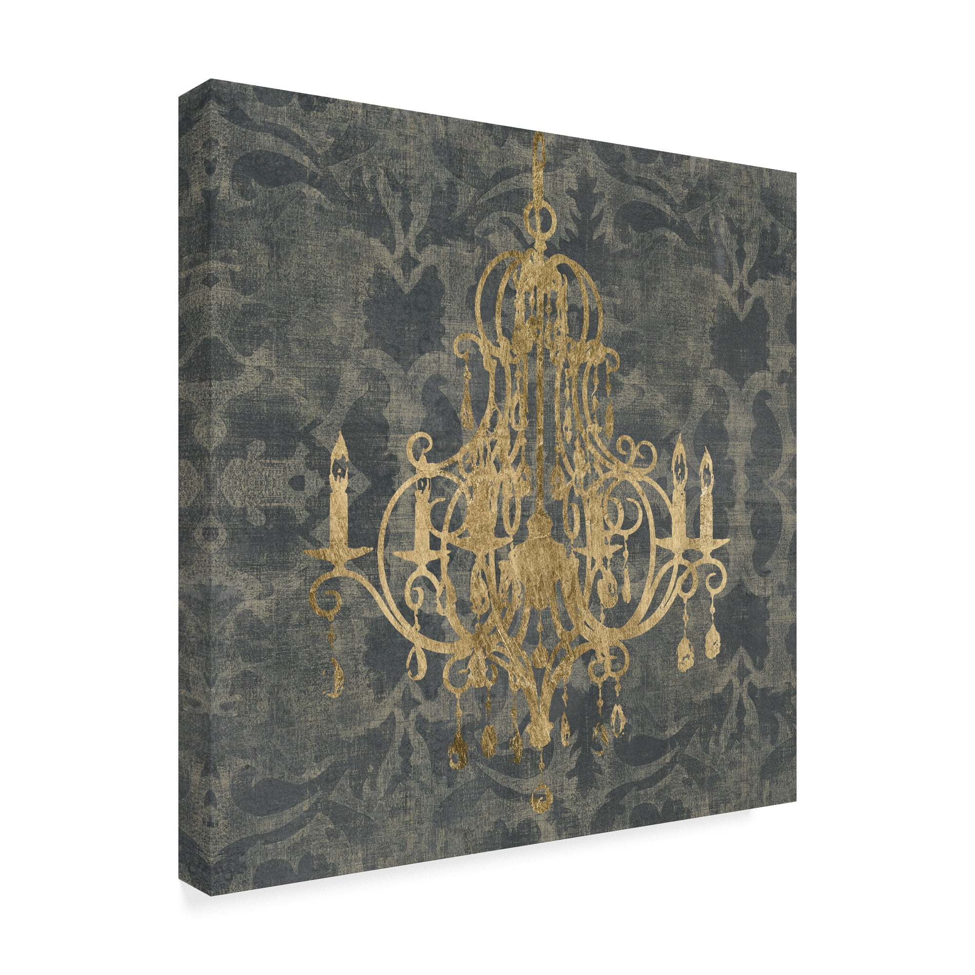 Trademark Fine Art 'Gilt Chandelier IV' Canvas Art by Jennifer Goldberger