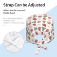 thumbnail image 4 of Kdxio Strawberry Pattern Turban Hat for Women Men Comfortable Adjustable Cleaning Working Cap with Sweatband, 4 of 8