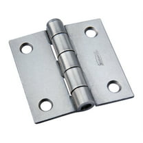 National Hardware N139-659 Broad Hinge, 2 in W Frame Leaf, 0.077 in Thick Frame Leaf, Cold Rolled Steel, Steel, 38 lb