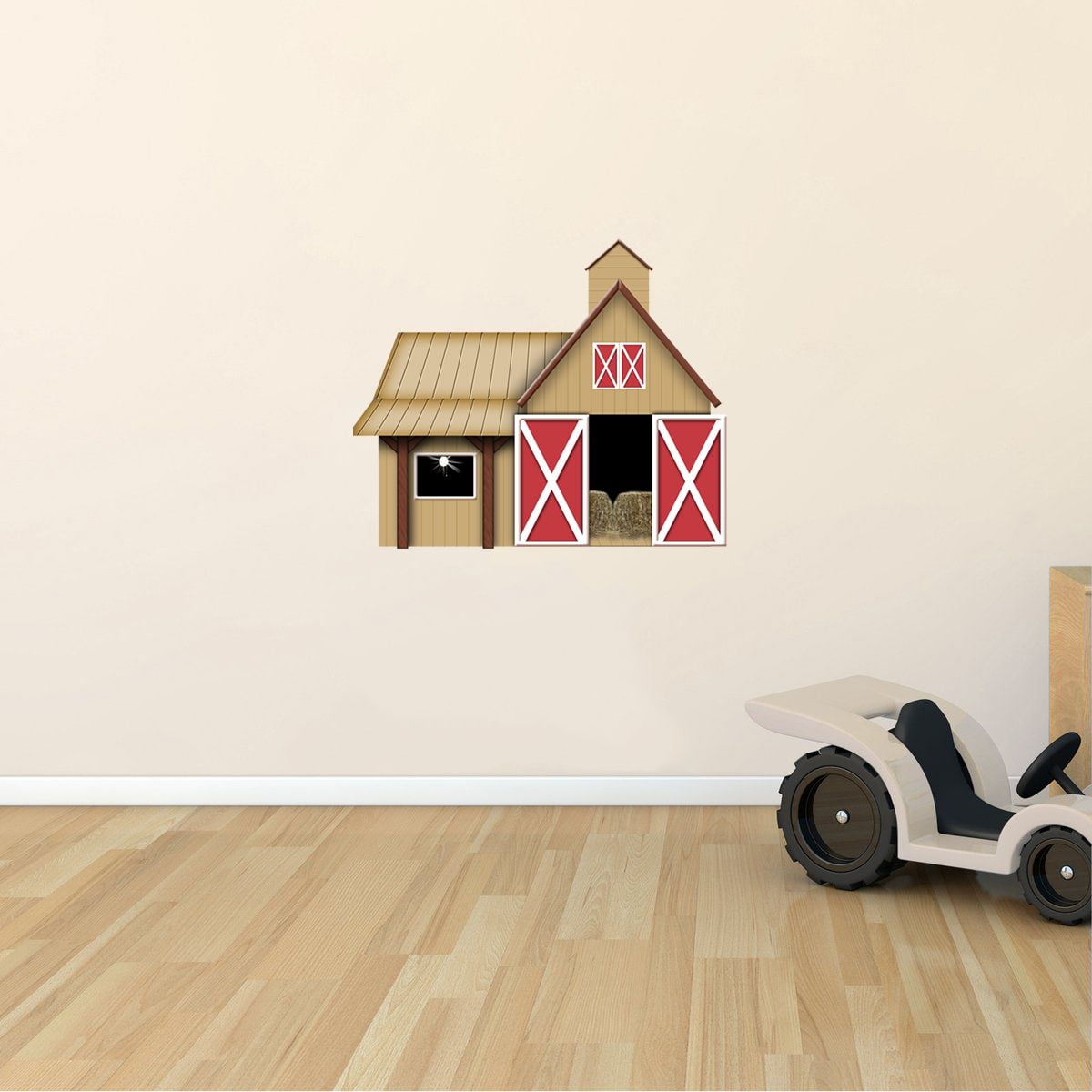 Adhesive Kids Bedroom Living Room Farm House Decor Design Vinyl Barn