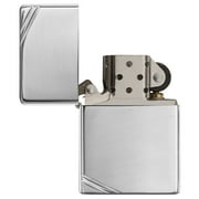 Zippo Vintage High Polish Chrome with Slashes Pocket Lighter