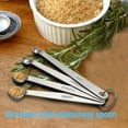 thumbnail image 3 of Batería de Cocina 4 unids/set cucharas de especias de acero inoxidable cocina azúcar cuchara de sal Tmvgtek Libre de BPA, 3 of 9