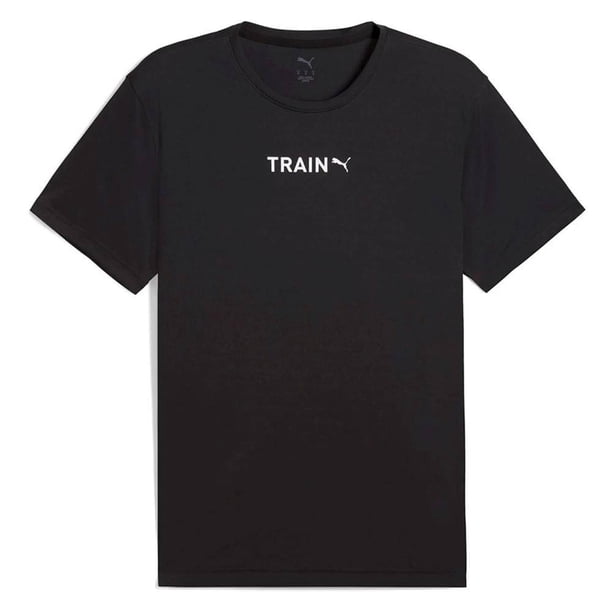 Playera Puma GRAPHICS TRAINING VERTICAL L para Hombre 526569-01 negro M