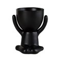 thumbnail image 2 of YAOMOBB Indoor Plant Decoration Pot Creative Craft Desktop Vase Container Small Figure Potted Plant Pot Mini Human Shaped Ceramic Flower Pot, 2 of 7