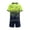 Green-A, variant on Gradient Quick-Dry Soccer Jersey & Shorts 2-Piece Set with Geometric Line Print Short Sleeve Athletic Uniform for Outdoor Sport for 3-13Y