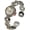 Two-Tone, variant on Blekon Collections Japanese Quartz Womens Elegant 25mm Case Rhinestone Bezel Metal Cuff Watch