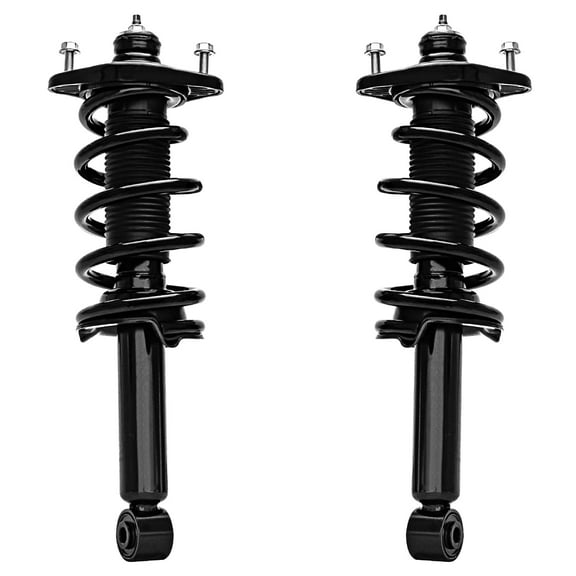 Detroit Axle - FWD Rear Struts w/Coil Spring Assembly Replacement for 2012 2013 2014 2015 2016 Honda CR-V - 2pc Set