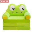 thumbnail image 2 of BallsFHK Plush Foldable Kids Sofa Cover 2 In 1 Foldable Children Sofa Cute Cartoon Lazy Sofa Pillowcase Without Liner Filler, 2 of 2