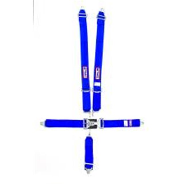 5-Point Restraint System Individual Shoulder Harness Bolt-In Mount - 3 in. Anti-Sub - Blue