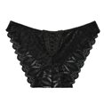 thumbnail image 1 of Gibobby Ropa interior de encaje sexy Cintura media para mujer y encaje sexy en el abdomen y las nalgasPure Braguitas breves(Negro,M), 1 of 3