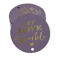 thumbnail image 1 of Inkdotpot Real Gold Foil Let Love Sparkle Wedding Tags Favor Hang Paper Tags 50 Pieces, 1 of 6