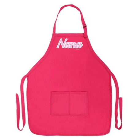 

ThisWear Mother s Day Gift Nana Script Apron for Cooking Baking Crafting Gardening Two Pocket Apron Apron Heliconia