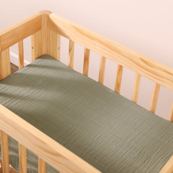 Babyletto All-Stages Bassinet Sheet in GOTS Certified Organic Muslin Cotton