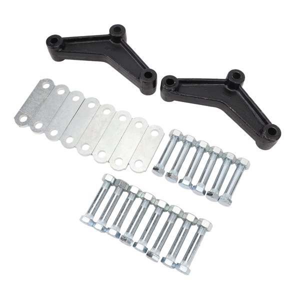 Trailer Shackles, Easy Installation Metal Deformation Proof Enhanced Security Trailer Shackle Kit for 3500 To 5200lb Double Eye Tandem Axles