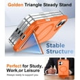 thumbnail image 4 of Funda Magnética Invisible con Soporte para iPhone 16 Plus 6.7", Naranja, 4 of 7