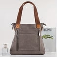 thumbnail image 4 of Large Capacity Canvas Tote Bag, Durable Lightweight Crossbody Bag, Casual Practical Commuter Bag, 4 of 6