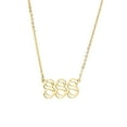 thumbnail image 1 of Collar para mujer, joyería para mujer, 1 pieza de collar con colgante de número de ángel, chapado en oro/plata, de acero inoxidable, ideal para mujeres, collar colgante., 1 of 3