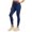 *Blue, variant on ClodeEU Women's High Waist Stretchy Workout Leggings with Pockets,Casual Yoga Pants Army Green,Women's Plus L