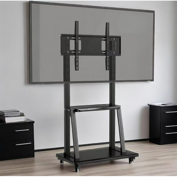 JYXOIHUB Mobile TV Stand Height-Adjustable TV Cart for 32-70" Flat Screens up to 176 Lbs for Living Room And Office