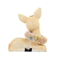 thumbnail image 2 of Bethany Lowe Sweet Pastel Pink Fawn With Wreath Paper Mache, 2 of 3