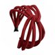 thumbnail image 2 of Qarigey Diademas con nudo de Color sólido para mujer, diadema sencilla, diadema para niña, lazo giratorio, nudo, tela para atar, lazo para el pelo, Accesorio para el cabello vino rojo Qarigey AP1169-05, 2 of 6