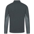 thumbnail image 3 of Men's Levelwear Heather Black Cleveland Guardians Waffle Insignia 2.0 Quarter-Zip Pullover, 3 of 3