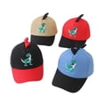 thumbnail image 6 of Dinosaur Kids Baseball Cap Sun Hat For Boys And Girls Outdoor Sun Adjustable Cozy Blue - One Size, 6 of 8